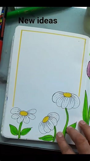 Notebook front page decoration ideas #shortvideo #viralshort #viralvideos #viral #shorts