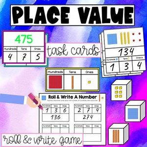 Place Value Activities - Place Value Task Cards & Game! - Special Education Math