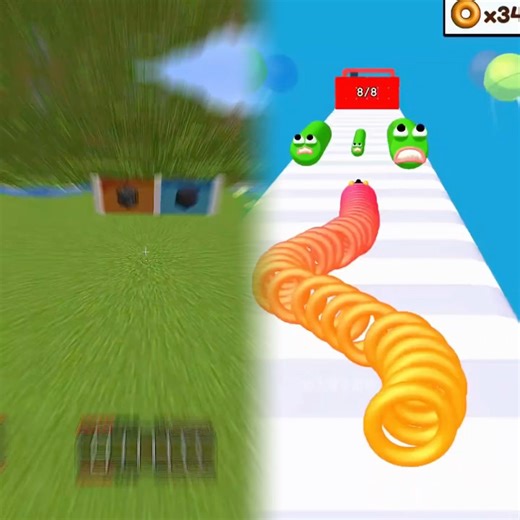 Minecraft, But I Turn Into Any Block I Choose! 🤩 ⛏️ #shorts