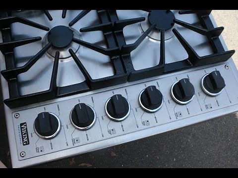 Viking Cooktop VGSU-161-6BSS - Working Demonstration