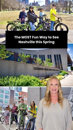 If you want to experience Nashville beyond just walking Broadway… this is SUCH a fun way to do it 🚲✨ A 2-hour electric bike tour through SIX neighborhoods — Music Row, The Gulch, Lower Broadway, Bicentennial Park, Marathon Village, and more — all starting right in Downtown. You’ll pass over 200 landmarks including the Ryman, Country Music Hall of Fame, Nashville Symphony, Vanderbilt, and historic RCA Studio B… all while cruising on pedal-assist e-bikes (so no Tour de France training required 😉