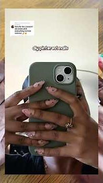 here’s my diy pinterest inspired nails!!!! they turned out so cute and were actually so easy to do