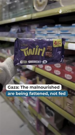 1K views · 67 reactions | @euromedhr "Following the ceasefire in Gaza, #Israel lets in chocolates and cigarettes but blocks essential food, masking ongoing starvation and genocide. In #Gaza, the malnourished are being fattened, not fed" | Jews Against Genocide | Facebook