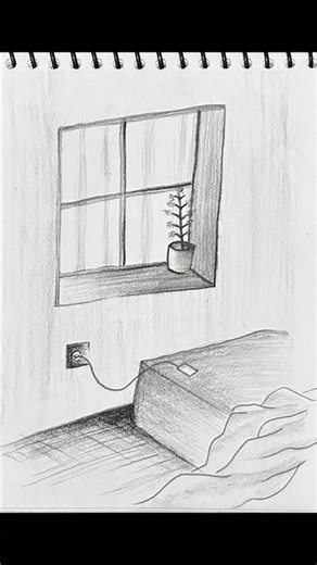 My bead room Draw with pencil #art #artandcraft