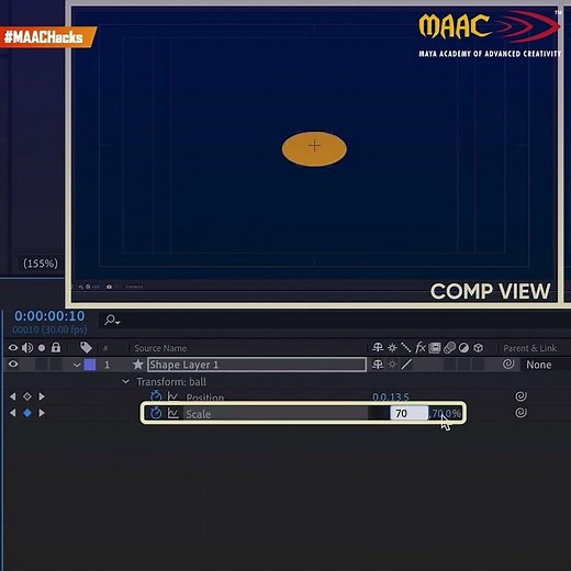 How to use Squash and Stretch techniques in animation | MAAC Hacks