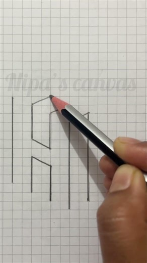 3d Alphabet drawing ✍️🌸✨🩶 #3d #drawing #3ddrawing #zentanglelegend #3dart #draw #painting