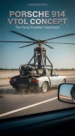 Porsche 914 VTOL Concept #Porsche914 #FlyingCar #FutureMobility #ExperimentalEngineering
