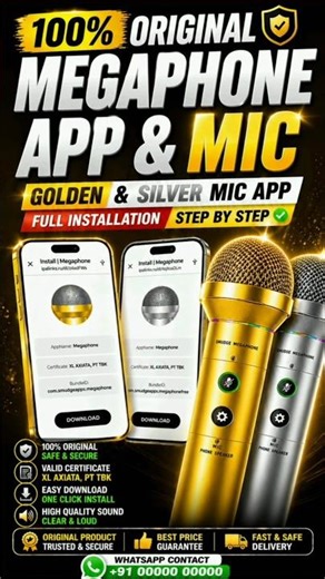 Golden Mic App Viral Trick | Megaphone Hidden Version 😍
