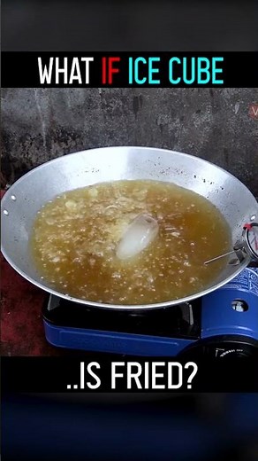 ICE CUBE FRYING EXPERIMENT | What Happens If You Deep-Fry ICE CUBES?