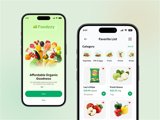 Grocery Mobile App UI/UX