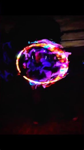 I love making trails on my hula hoop videos