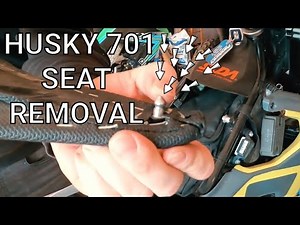 SEAT REMOVAL OFF HUSQVARNA 701