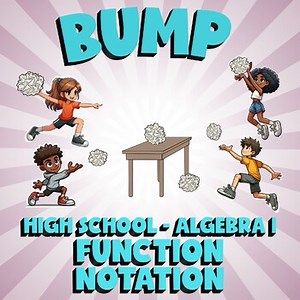Function Notation BUMP Math Game - No Prep Algebra 1 Review Activity