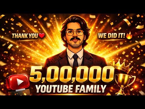 5,00,000 YOUTUBE FAMILY | THANK YOU SO MUCH FOR THE LOVE AND SUPPORT #madanop #madan #bts