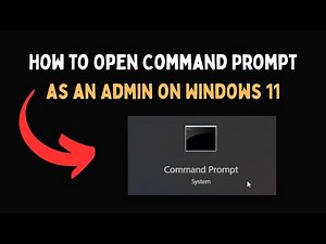How to Open Command Prompt as an Admin on Windows 11