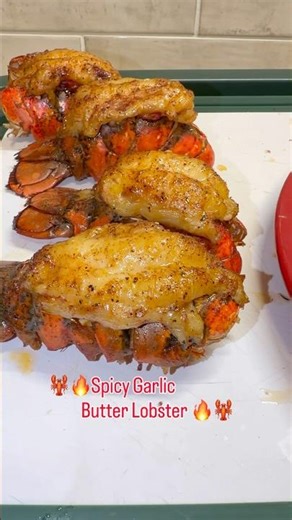 🔥🦞Smoked Lobster Tails w/ Spicy Garlic Butter 🔥🦞