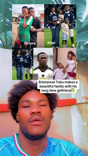 Emmanuel Toku makes a beautiful family with his long time girlfriend 🖼️ #fyp #viral