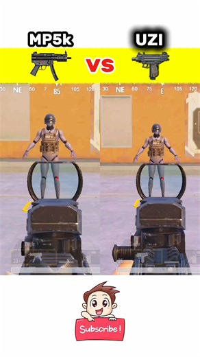 MP5k vs UZI Damage Test 🤯 #ytshort #bgmi #pubgvsfreefir #short #ytshorts #shorts #pubg