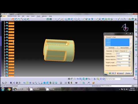 Convert iges file to solid part in catia tips | part Design