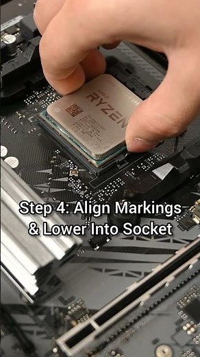 Install AMD CPU On AM4 Motherboard In 1 Minute 🤯 #techtips #pcbuild #amd #gamingpc