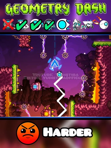 Exploring Game Modes in Geometry Dash