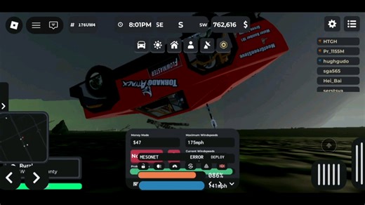 roblox 扭曲1亿cape活动 1.22补丁1版本 500 mph龙卷风！ 512mph