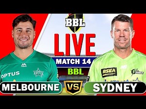 BBL Live – Melbourne Stars vs Sydney Thunder Live, 14th T20 | bbl live match today | live bbl