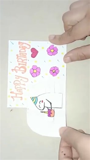How to make card/Step-by-Step Cute surprise card for Beginners/DIY card#shorts#diy#art#fyp#viral#diy