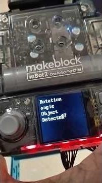 mbot2 Rotation angle and object avoider scratch program