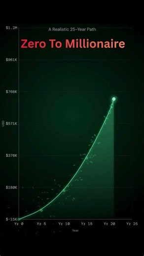 $0 to $1.1M: The Realistic 25-Year Chart 📈