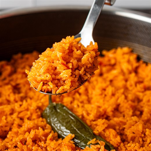 8.5K views · 142 reactions | A down and dirty, easy way to make Mexican red rice! Bold, fluffy, and full of flavor, this Mexican rice recipe brings tomato, garlic, and spice to every bite. Ready in 45 minutes or less! Recipe: https://keviniscooking.com/arroz-rojo-juanas-mexican-red-rice/ | Kevin Is Cooking | Facebook