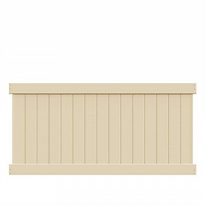 Veranda Linden 4 ft. H x 8 ft. W Sand Privacy Vinyl Fence Panel (Unassembled) 73014720