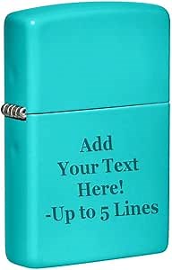 Zippo Lighter - Personalized Custom Message Engrave on Classic with Zippo Logo Windproof Lighter
