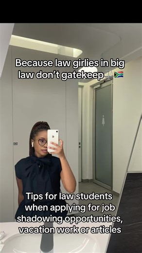 Tips for Law Students: Job Shadowing, Vacation Work, and Articles Opportunities