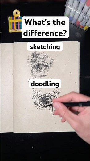 Sketching vs Doodling: answering the biggest art questions! #sketching #doodle #drawing #lineart