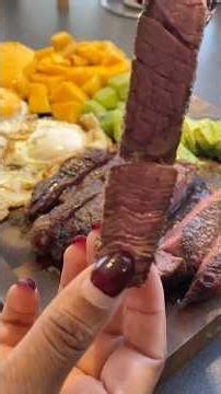 I put mango on my steak and I have zero regrets…would you try steak for breakfast?