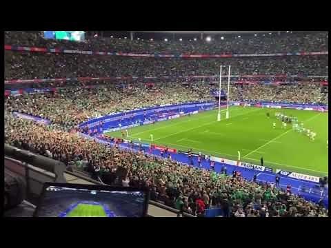 Rugby World Cup: Irish fans sing Zombie