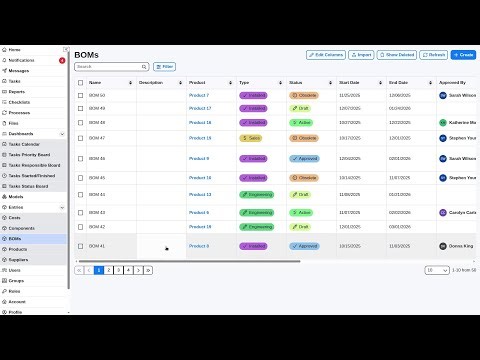 Bill of Materials (BOM) Solution | ChecklistGuro