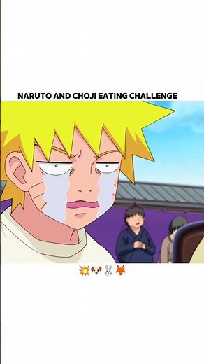 naruto and choji eating competition#naruto #anime #funny