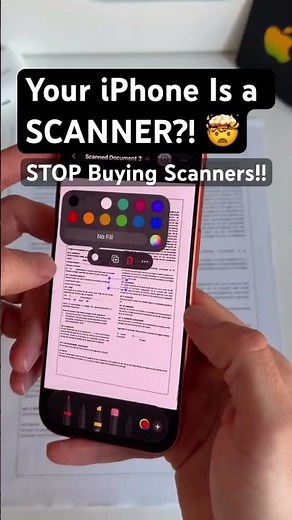 Turn Your iPhone Camera Into a Powerful Document Scanner! 🤯 #itechwithneo #interactivecanvas