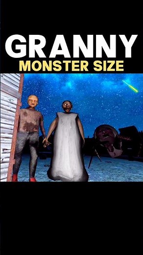 Granny Monster size :)👉💥 Granny😱 Spider mom☠️ #shorts #granny