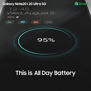 2K reactions · 55 shares | Make the most out of your phone with an intelligent battery with super fast charging capabilities. This is the All-day Battery of the Galaxy Note20 | 20 Ultra 5G. Get it now through Smart Communications, Inc. Signature Plan. | Samsung | Facebook