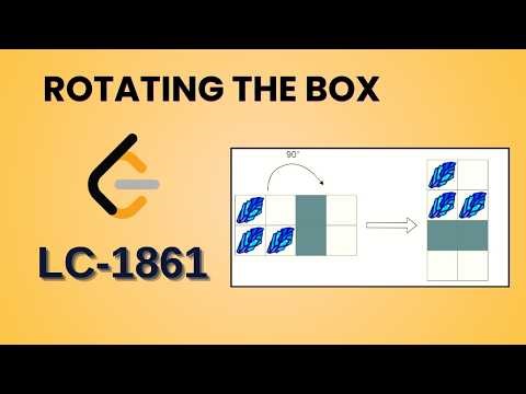 Rotating the Box | Leetcode 1861 | Java | Hindi | Detailed Explanation