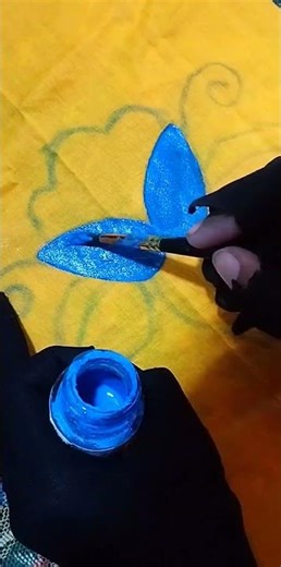 Simple Flower Painting on Fabric | Step-by-Step Tutorial | @AngelSaniArtwork