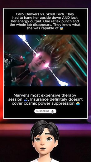 Captain Marvel | The Skrulls Had to Nerf Carol’s Powers 😳 #marvel #shorts #trending