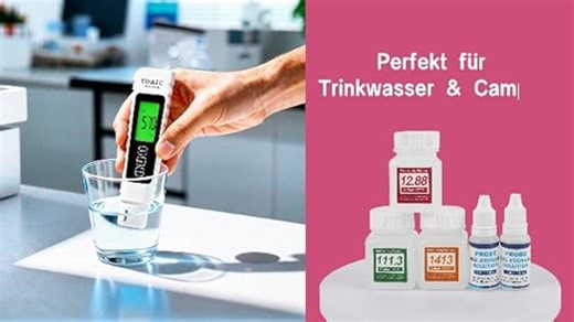 Max 7-in-1 Digital Pooltester Wiederaufladbar mit WLAN & Smart App Monitor – Chlor, pH, Salz, Temp, ORP, EC, TDS – Intelligenter Wassertester mit Auto-Alarm für Whirlpool Spa & Teich