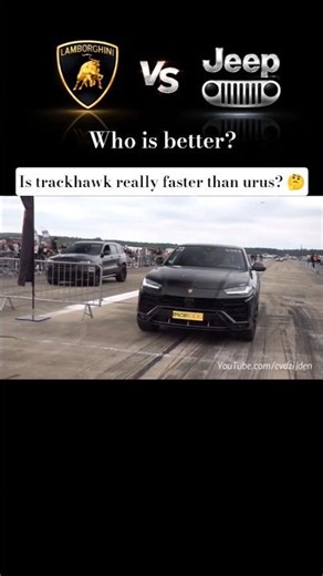 Lamborghini Urus 🤜 vs Jeep Cherokee Trackhawk 🤛