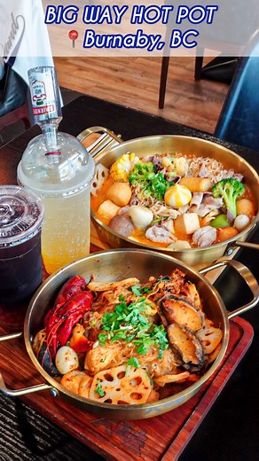 RACHEL ˙ᵕ˙♡ ྀིྀི on Instagram: "Build your own hot pot from 100+ fresh ingredients, various broths, and spice levels! You can even make it bougie by adding abalones and crab legs🤤 ➕🔖Bookmark this for later! 📍@bigway.hotpot 7-4300 Kingsway, Burnaby, BC V5H 1Z8 #FRxMedia #FRxBurnaby #vancouverblogger #vancouverbc #Vancouverfoodie #foodcouver #dishedvan Vancouver foodie / Vancouver fun things to do / Burnaby BC / malatang / cute date idea / 麻辣烫 / university students / UBC"