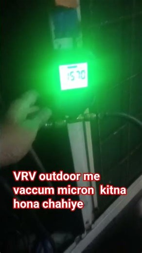#Daikin VRV me Vacuum kitna microns tak kare? 🔧Galat vacuum = Moisture + System damage 😱 #vrv #ac