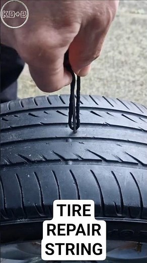 Tire Repair String #tirerepair #tirestring #howitworks #tireplug
